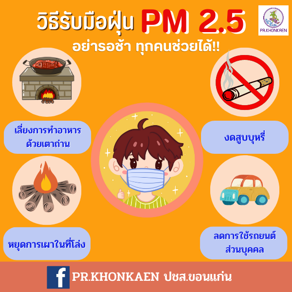 วิธีรับมือฝุ่น PM 2.5 อย่ารอช้า ทุกคนช่วยได้!!